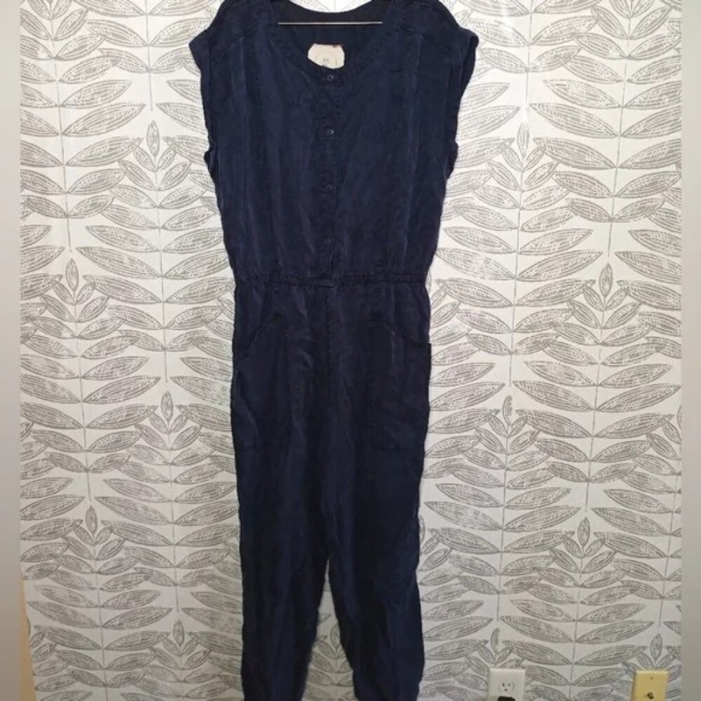 Hei Hei Jumpsuit Utility Boho Anthropologie Navy Lyocell